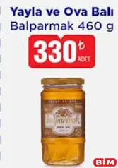 BALPARMAK YAYLA VE OVA BALI 460 G fiyat ve kampanya bilgisi
